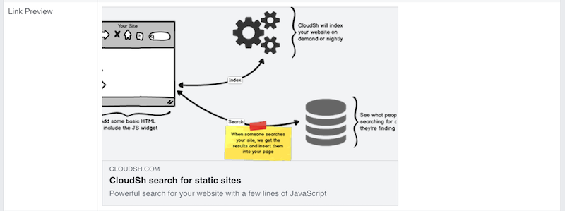 Facebook Share for CloudSh
